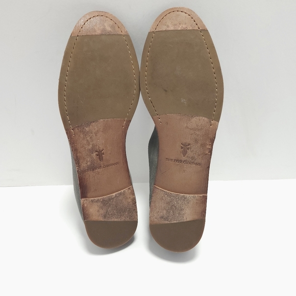 Frye Womens Leather Flats Size 10 Ember Crossed - Picture 6 of 6